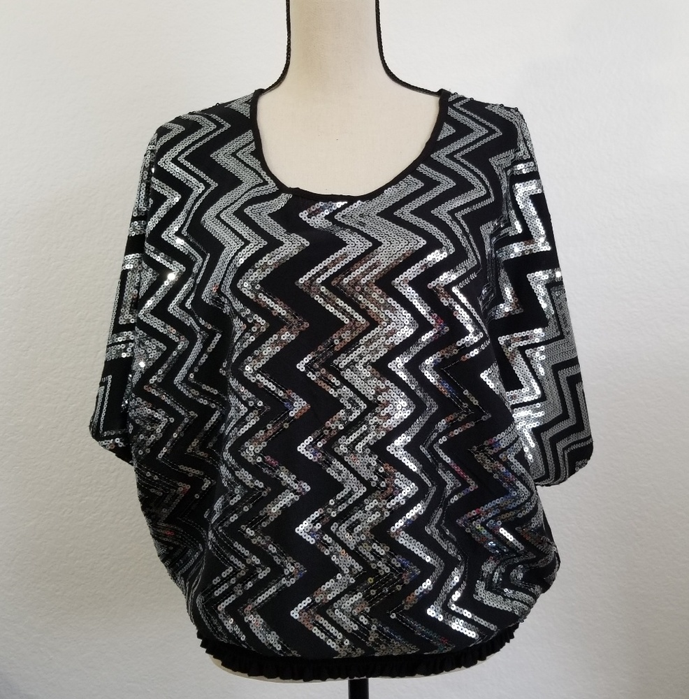 Neiman Marcus Sequin top